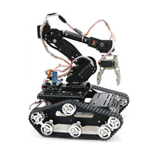 WiFi/Bluetooth/Handle Control Mobile Robot Arm Robotic Gripper with Metal Tank Chassis for DIY RC Robot Model Kit