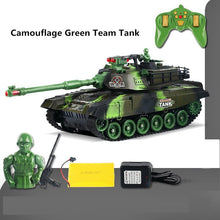 54CM Super Large Track Rolling Remote Control Tank Can Launch Combat turret 360° Rotating analog Sound Simulation Bombing 2.4GHZ