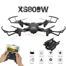 VISUO XS809S XS809HW Foldable Selfie Drone with Wide Angle 0.3MP/2MP HD Camera Quadcopter WiFi FPV RC Helicopter Mini Dron