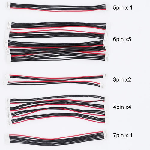 13PCS Pixhawk 2.4.8 PX4 Flight Control Cable 1.25mm 3P / 4P / 5P / 6P /7Pin 10cm Length 4Pin & 5Pin & 7Pin debug Lines For PIX