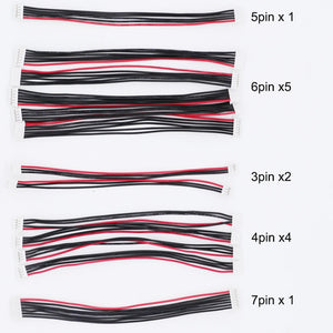 13PCS Pixhawk 2.4.8 PX4 Flight Control Cable 1.25mm 3P / 4P / 5P / 6P /7Pin 10cm Length 4Pin & 5Pin & 7Pin debug Lines For PIX