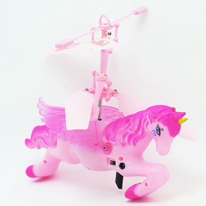 1Pcs Flying Pink Unicorn Drone Self Hovering Helicopter Aircraft Toys For Chirldren Gift