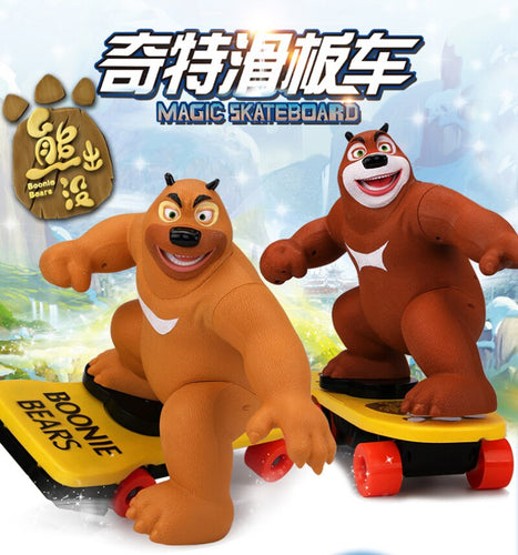 2017 new novel Bear haunt electric rc Scooter Balance car toy model slide rotate clasic film theme remote control toy
