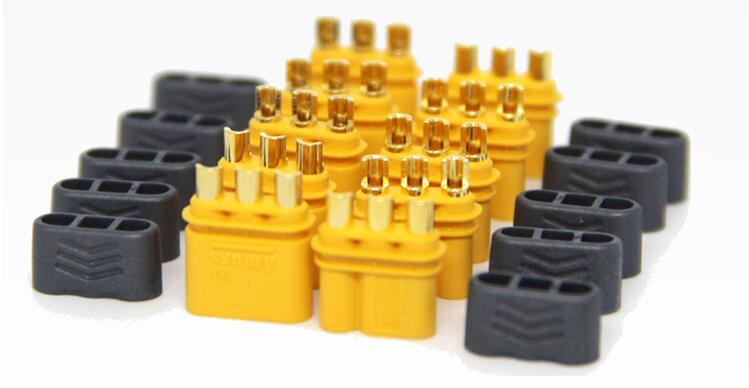 Nuofany Amass MR30 Lot de 10 paires de connecteurs mâles et femelles avec gaine pour batterie RC Lipo RC Multicopter Avion Nuofany Amass MR30 Lot de 10 paires de connecteurs mâles et femelles avec gaine pour batterie RC Lipo RC Multicopter Avion