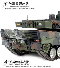 Heng Long 1/16 Leopard 2A6 tanks remote control tank model military oversized metal road wheel 2.4G 3889