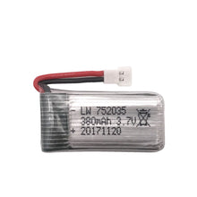 Limskey 3.7V 380mAh Lipo Battery + USB Charger Spare Parts For Hubsan X4 H107 H107L H107D JD385 JD388 Battery