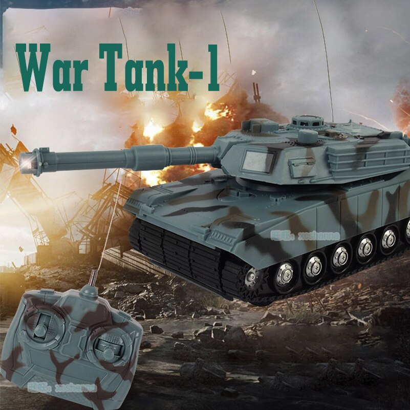 Mini RC Tank Toys With LED Light Music Remote Control Battle Fight Tanks Model Outdoors Shoot Robot RC Toys for Children Gifts