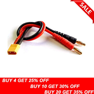 1pcs RC Battery Charge XT30 to 4.0mm Banana Plug 12AWG 20cm Cable Connector for RC Helicopter Quadcopter Lipo Battery