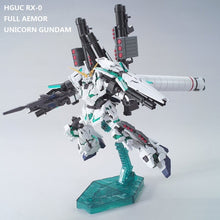 Japaness Original HG 1/144 Gundam Model RX-0 FULL ARMOR UNICORN GUNDAM Freedom Destroy Armor Mobile Suit Kids Toys With Holder