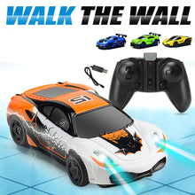 Hot Sales Remote Control Wall Climbing Mini RC Radio Car LED Lighting Antigravity Electronic Toy For Children