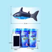 Mini Drink Can Radio Remote Control Shark RC Usb Rechargeable Super Shark fish Submarine Boat Underwater toy For Kids Gift