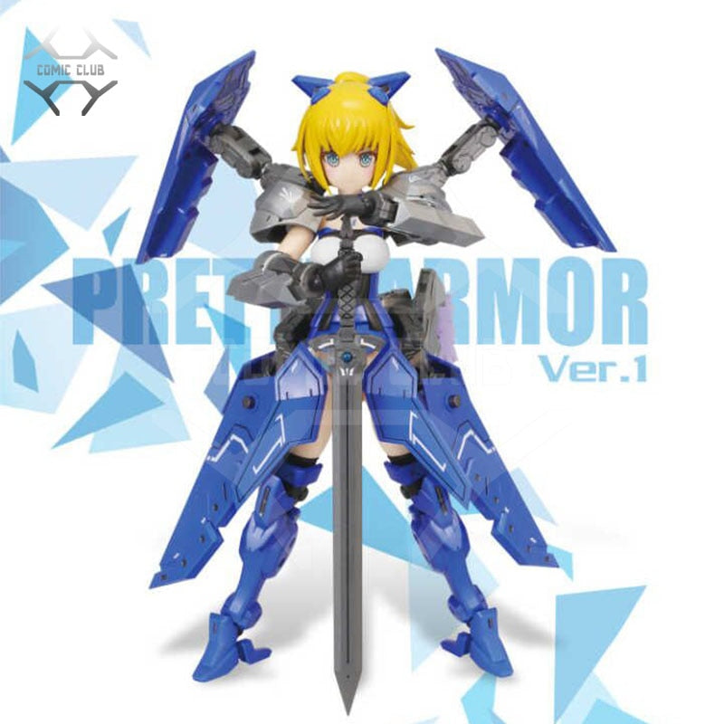 COMIC CLUB IN-Stock Pretty Armor Saber Wing Zero robot mobile suit MS Girl Plastic Model Kit Anime Toys Figure