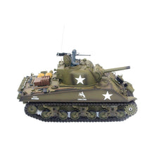 US Main Mattle Tank Model Toy 1:16 2.4G Simulation Sound Turret Rotation Smoke Launch Bullet M4A3 Kids Remote Control RC Tank