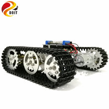 Mini T100 Crawler Metal Tank Robot Chassis with Arduino Wireless WiFi Controller Kit for Modification RC Toy by APP Phone