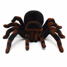 Lomalson 4 Channel RC Spider Eyes Shine Halloween Simulation Spider RC Tricky Scary Toy Prank Gift Model