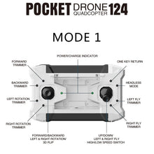 FQ777-124 RC Drone Pocket 4CH Mini Drone 6 Axis Gyro Helicopter Toys Mini Quadcopter Switchable Controller/3D Flip Headless Mode
