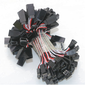 10pcs 100mm/150mm/200mm/300mm/500mm RC Servo Extension Cord Cable Wire Lead JR For Rc Helicopter Rc Drone