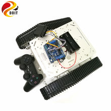 DOIT T300 Wireless Handle Control RC Tank Chassis with UNO R3 Board+Motor Drive Shield Board for Arduino Robot Project