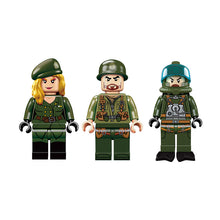 Enlighten Building Block Military Battle Sea Force USS Enterprise 3 Figures 1007pcs Educational Bricks Toy Boy Gift