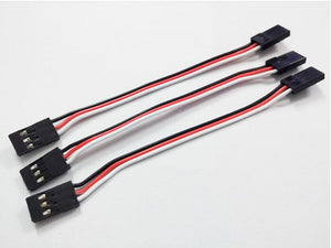 10pcs 100mm 150MM 200MM 300MM Servo extension cord Male to Male for JR Plug Servo Extension Lead Wire Cable 10cm