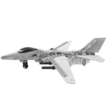 NFSTRIKE 452Pcs Plane Helicopter Model DIY Stainless Steel Metal Assembly Building Block Kit Steam Stem Toys for kids boys