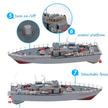 RC Boat 1/275 Destroyer WarShip Remote Control Military Naval Vessels Racing Ship Electronic Model For Kids Birthday Hobby Toys