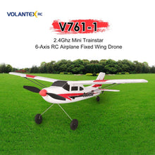 VOLANTEX V761-1 2.4Ghz 3CH Mini Trainstar 6-Axis Remote Control RC Airplane Fixed Wing Drone Plane RTF for Kids Gift Present