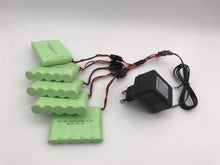 6v 2400mah AA NI-MH Battery with charger High capacity electric toy battery Remote car ship robot rechargeable 6 v 2400 mah