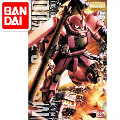 Original Gundam MG 1/100 Model MS-06S ZAKU 2 PRINCIPALITY OF ZEON CHAR AZNABLE Mobile Suit THE ORIGIN GTO Kids Toys BANDAI