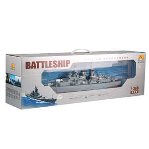 Hot 71cm 1:360 RC Military Battleship RC Cruiser Warship Toy Control Military RC Boat Destroyer Model Toys Best Gifts - US Plug