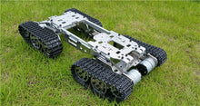 WZY569 Smart RC Tank Car Truck Robot Platform Climbin Metal Tank Chassis DIY 350 RPM CNC Alloy body+4 Plastic Tracks + 4 Motors