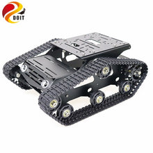 YP100 Metal Tracked Robot Tank Chassis with Aluminum Alloy Frame Robotic Arm Interface Holes for Robot Project Graduation Design