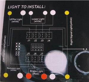 1:10 RC Model Car truck LED Light Kit 12 LED Flashing Head Light Lamp System RC 1:10 Model Car Accessories