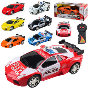 1:24 Electric 5 Style rc car Toy for Boy Police sports Vehicle Mini Diecast Model Cars Toys for children friends Moto oyuncak
