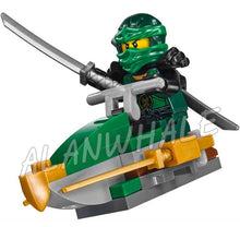 734pcs Ninja Dawn of Iron Doom Snake mech Swamp Fort 10583 DIY Figure Building Blocks Assemble Toys Compatible with LegoING