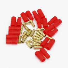 20pcs/lot 3.5mm Gold Bullet Banana Connector Plug With Protective Sleeve For ESC Battery Motor (10 pair)