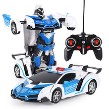 New Rc Transformer 2 In 1 Rc Car Driving Sports Cars Drive Transformation Robots Models Remote Control Car Rc Fighting Toy Gift