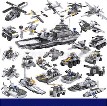 8 in 1 Cruiser Building Block Brick Army Military Ship Model Battle War Ship Navy Vessel Boat Toy Equipment Tech YH1273