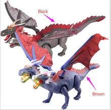 Classic Educational toy large size walking Electric dinosaur walking music with cool light with wings kids child best gift toys