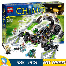 433pcs Scorm's Scorpion Stinger CHI Battle Chariot 10077 Figure Building Blocks Assemble Children Toy Compatible with LegoING