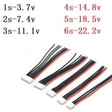1s 2s 3s 4s 5s 6s 22AWG Cable 10CM (100MM) RC Lipo Battery Charger Wiring 7.4v 11.1v 14.8v 22.2v For IMAX B3 B6 Balance Charger