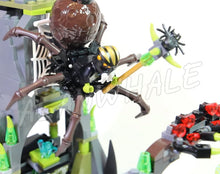 406pcs Spinlyn's Cavern Spider Queen Rhino Bike 10078 Figure Building Blocks Boys Assemble Toys Hobby Compatible With LegoING