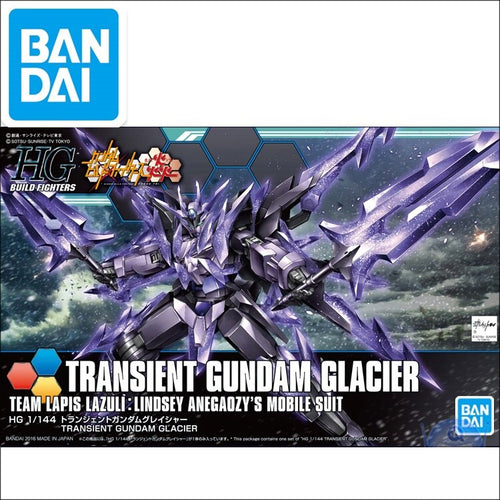 Original Gundam Model HG 1/144 GUNDAM TRANSIENT GUNDAM GLACIER BUILD DIVERS Unchained Mobile Suit Kids Toys