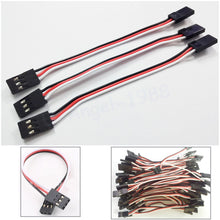 10pcs 100mm 150MM 200MM 300MM Servo extension cord Male to Male for JR Plug Servo Extension Lead Wire Cable 10cm