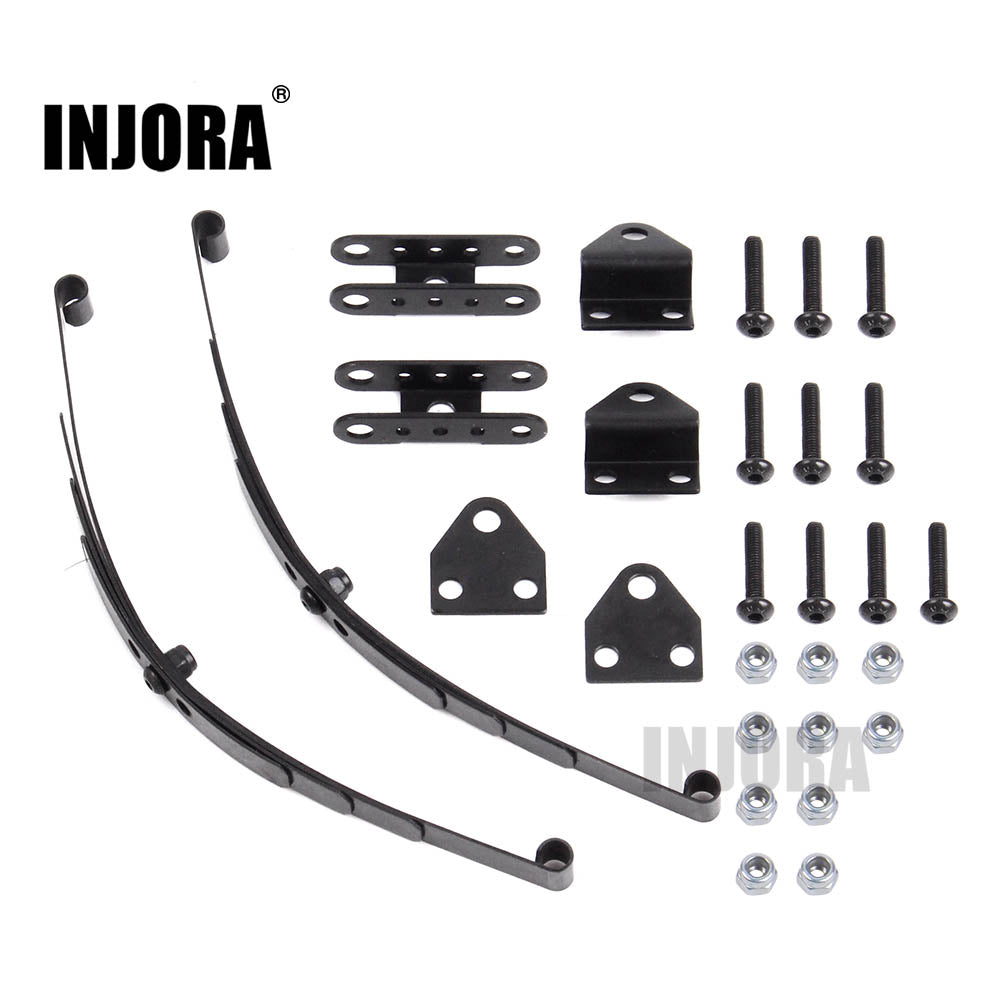 INJORA Hard Leaf Spring Suspension Steel Bar for 1:10 RC Rock Crawler D90 TF2 Axial SCX10 F350
