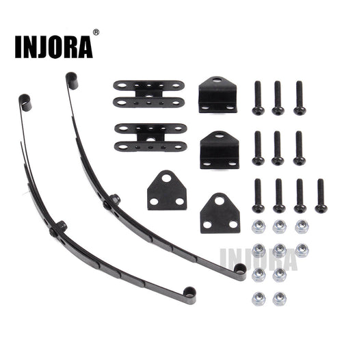 INJORA Hard Leaf Spring Suspension Steel Bar for 1:10 RC Rock Crawler D90 TF2 Axial SCX10 F350