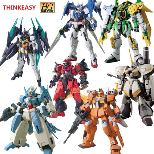 Gundam Model HG 1/144 Banshee DUILD 00 DIVERS MAGNUM UNICORN Jegan GM DOVEN WOLF Delta Armor Unchained Mobile Suit Kids Toys