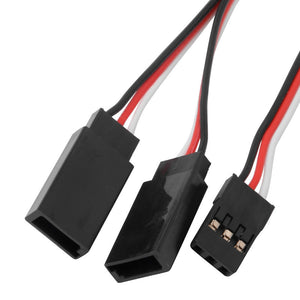 10pcs 300mm 500mm FPV Servo Y Extension Cable 30cm Cord Y Lead 50cm Wire for JR Futaba Aileron Double Power Connection RC Drone