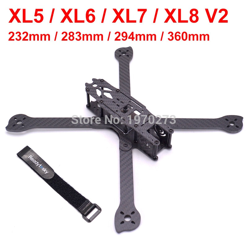 3K Full Carbon Fiber XL5 V2 232mm XL6 283mm XL7 294mm XL8 360mm True X 5 6 7 8 inch FPV Freestyle Frame w/ 4mm arm Racing kit