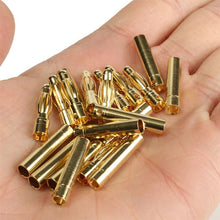 20pair/lot 2.0mm 3.0mm 3.5mm 4.0mm Gold Bullet Banana Connectors Plug For ESC Battery Motor